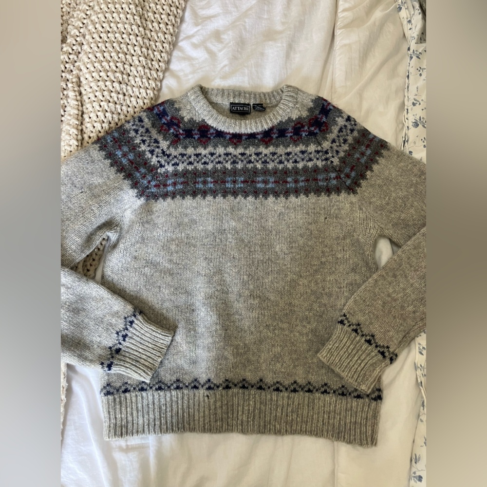100% British Shetland Wool Sweater